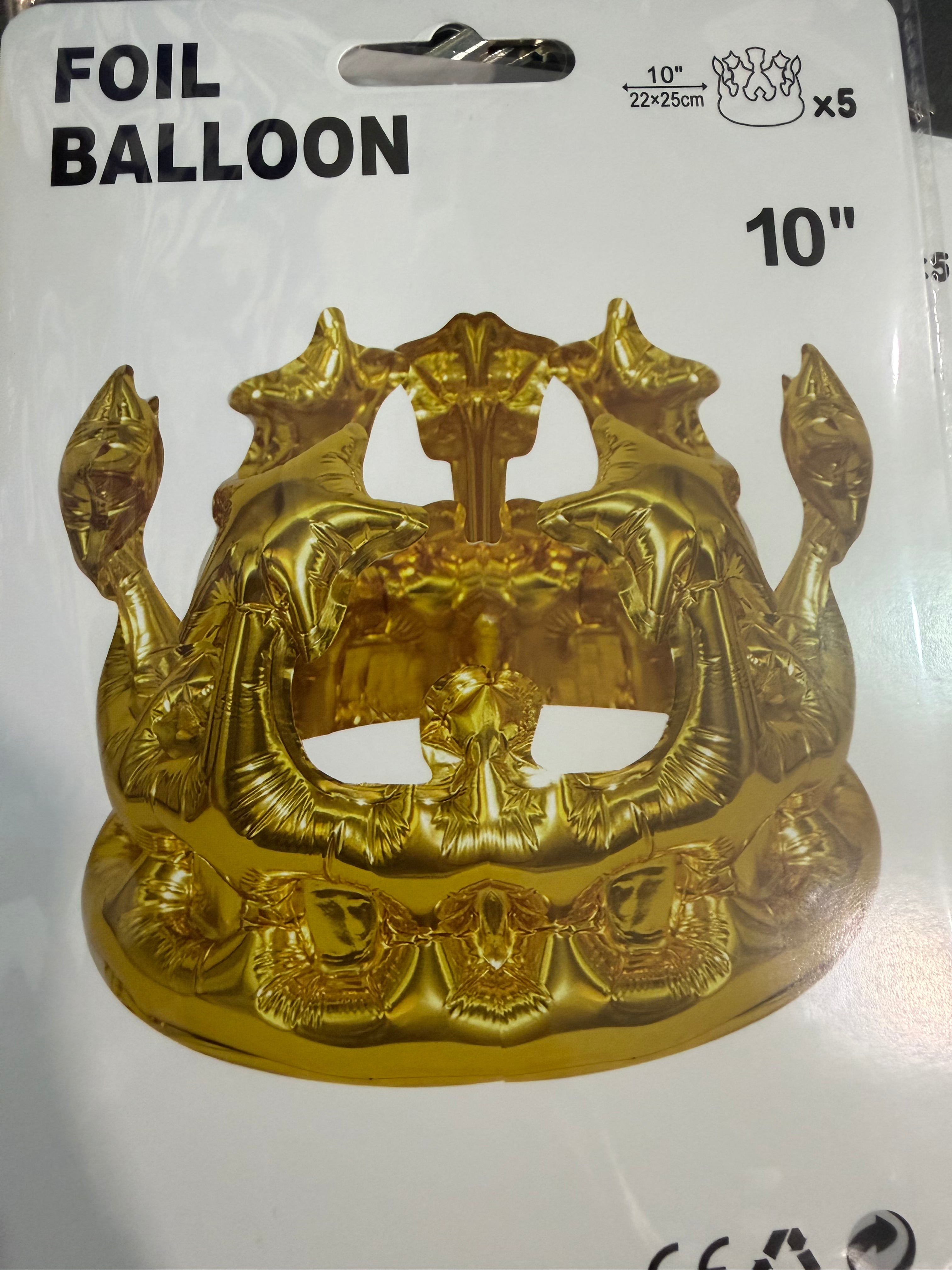 10" Crown 5ct: Gold