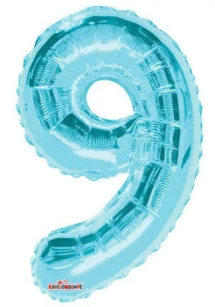 14" Light Blue Number 9