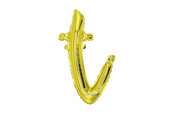 18" Gold Cursive Letter: T