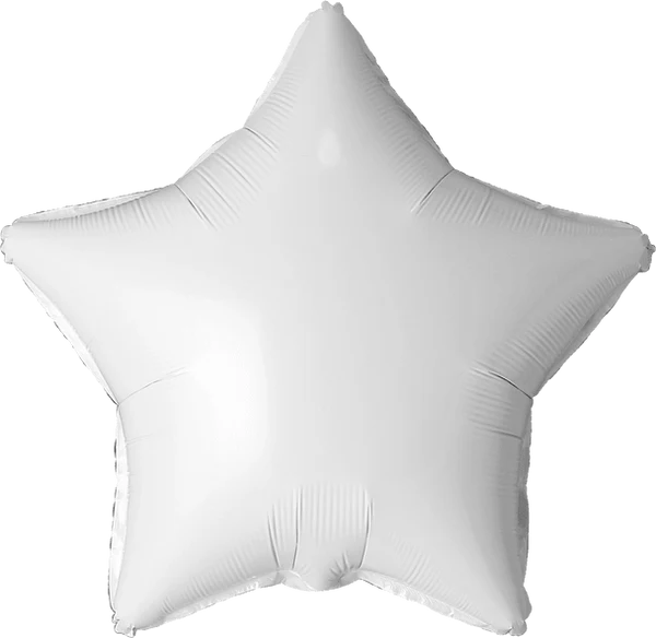 10” Star Foil White 2ct