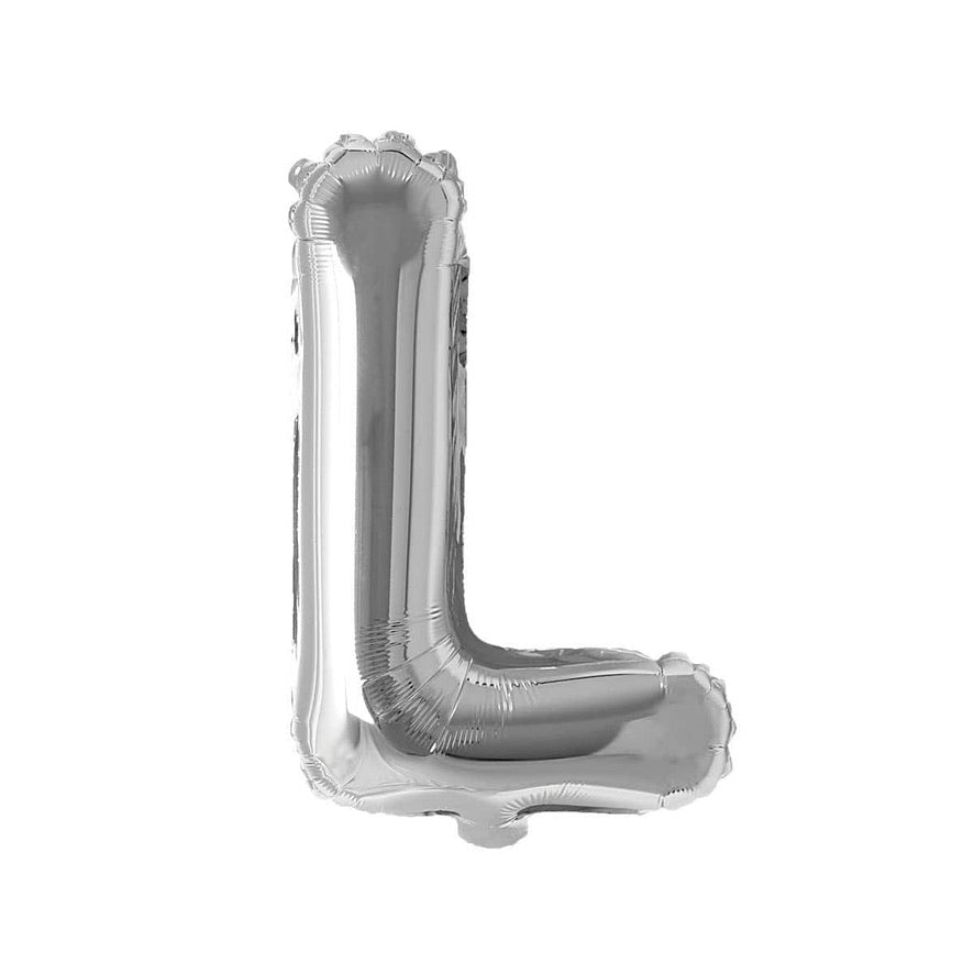 16" Silver Letter: L