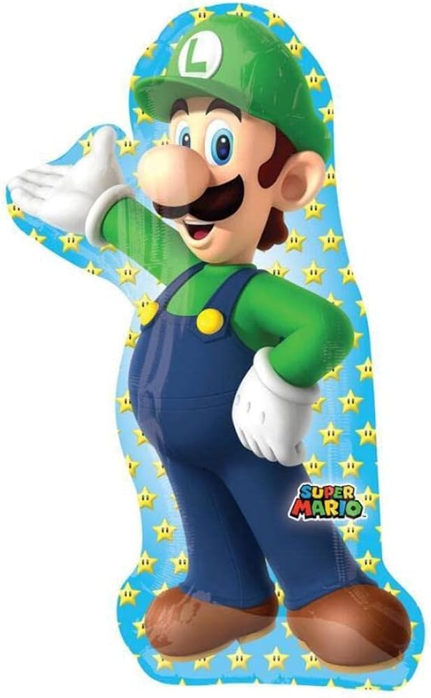 23" Super Mario Brothers Luigi Mylar
