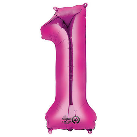 34" Number Pink 1 Anagram