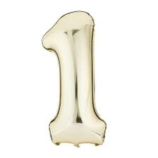 34" Number 1 White Gold: Party America