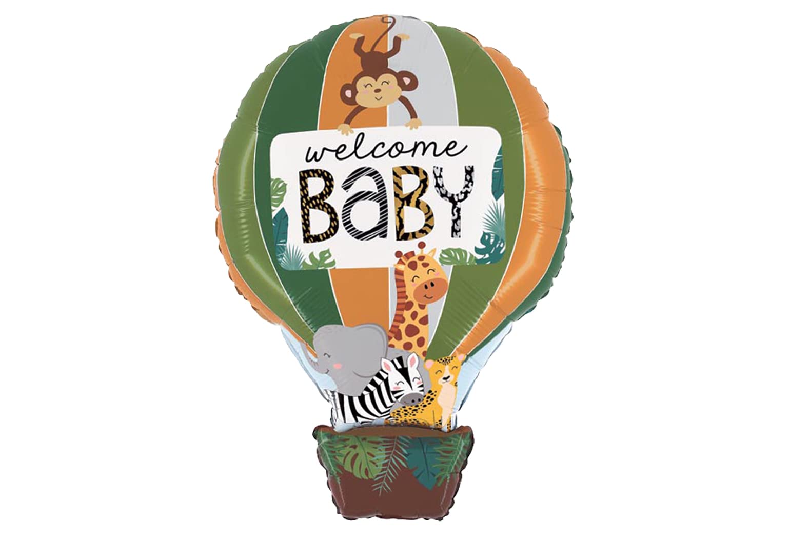 30" Jungle Animals Welcome Baby