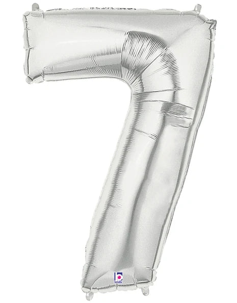 Betallic 16" Silver Number 7