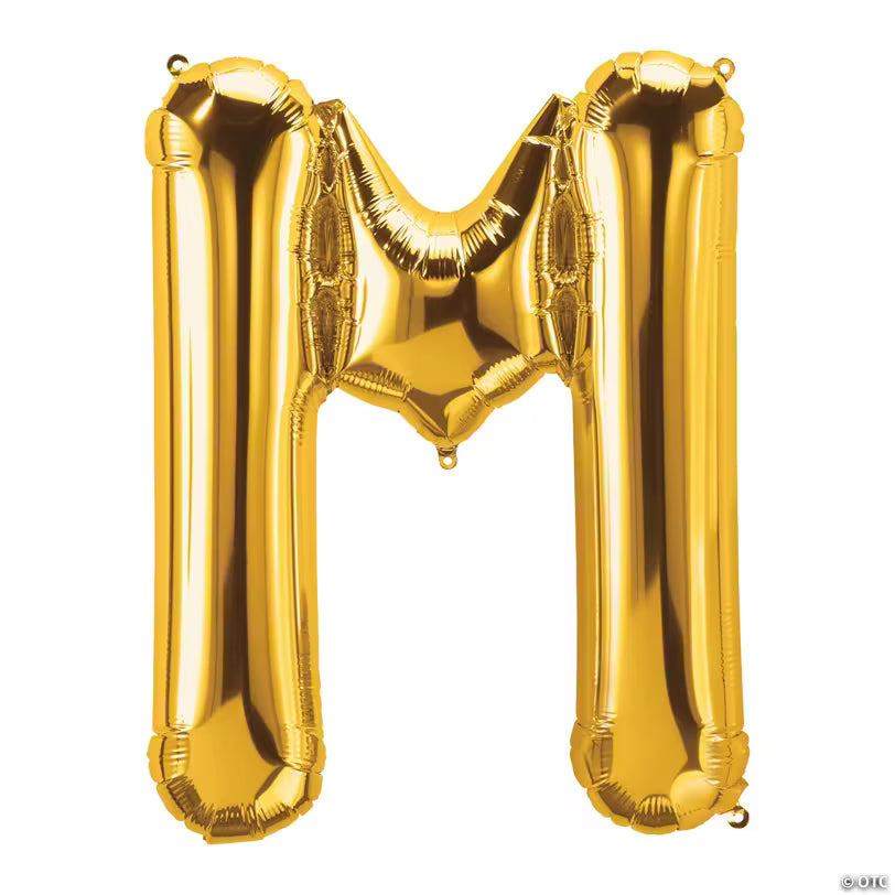 32" Gold Letter: M