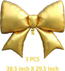 So Nice 38" Bow Balloon: Gold