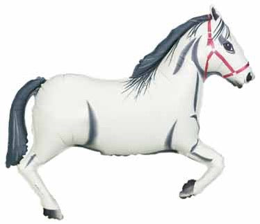 30" White Horse