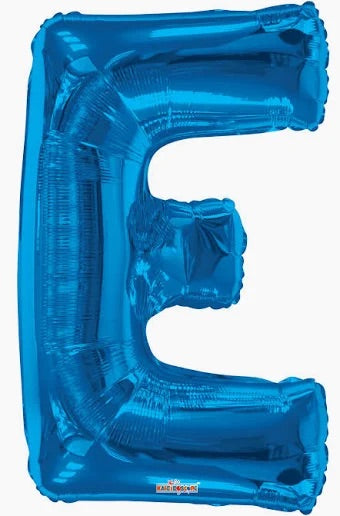 34" Blue Letter: E