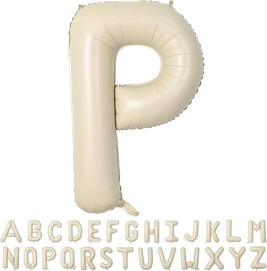 40" Cream Letter: P