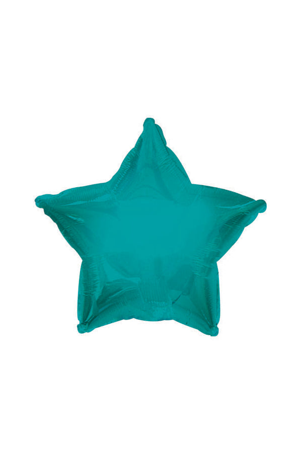 10” Star Foil Turquoise 2ct