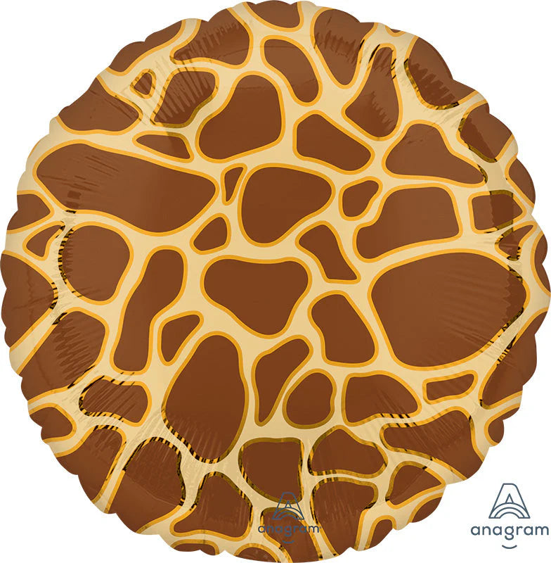 18" Giraffe Round Foil