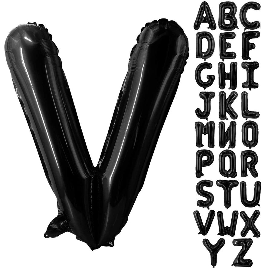 40” Black Letters: V