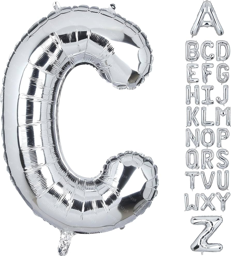 40” Silver Letters: C