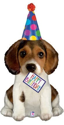 41" Foil Shape Packaged Birthday Puppy