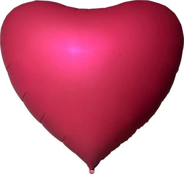Unpackaged 18” Heart: Satin Fuchsia