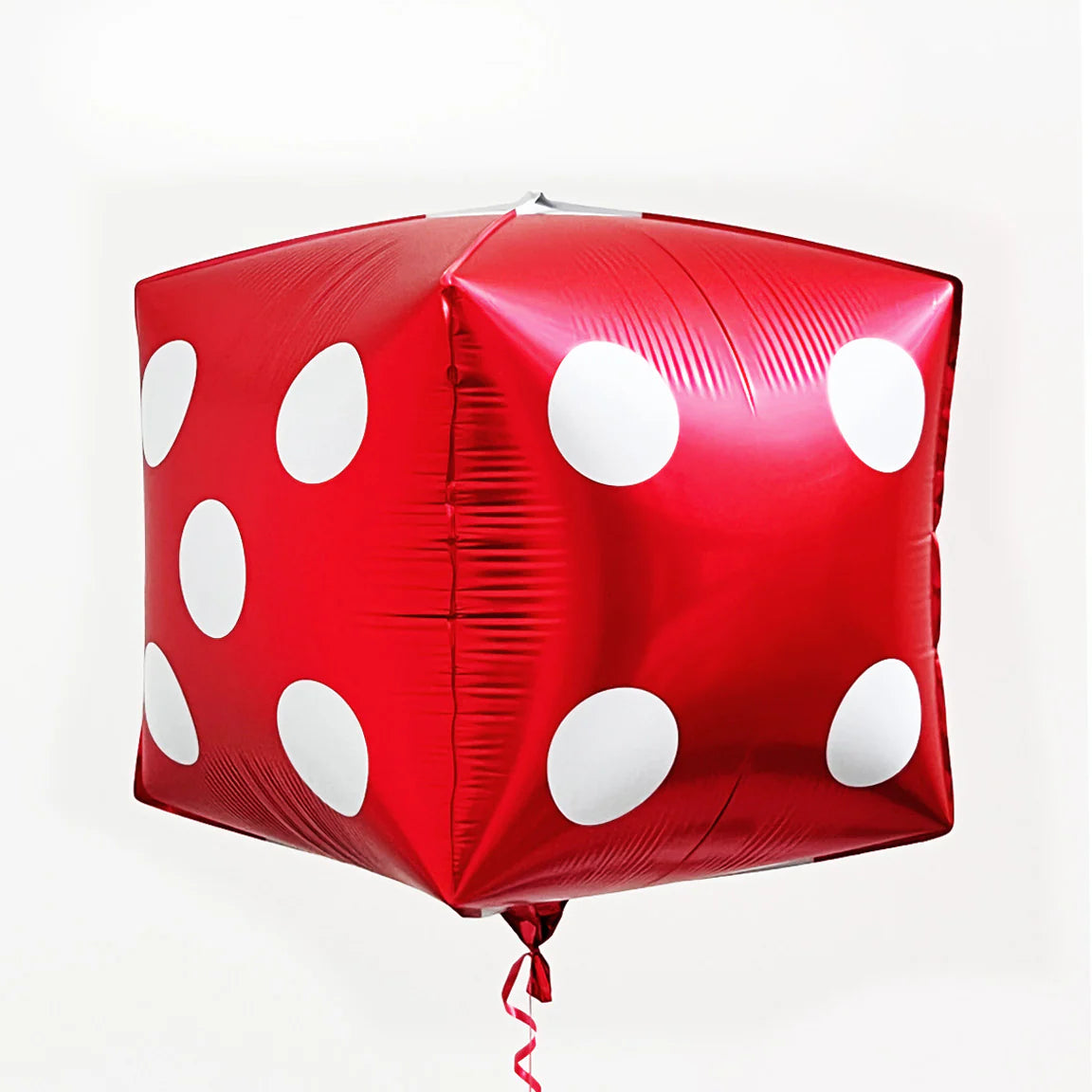 22" Red Dice Cube Foil Balloon