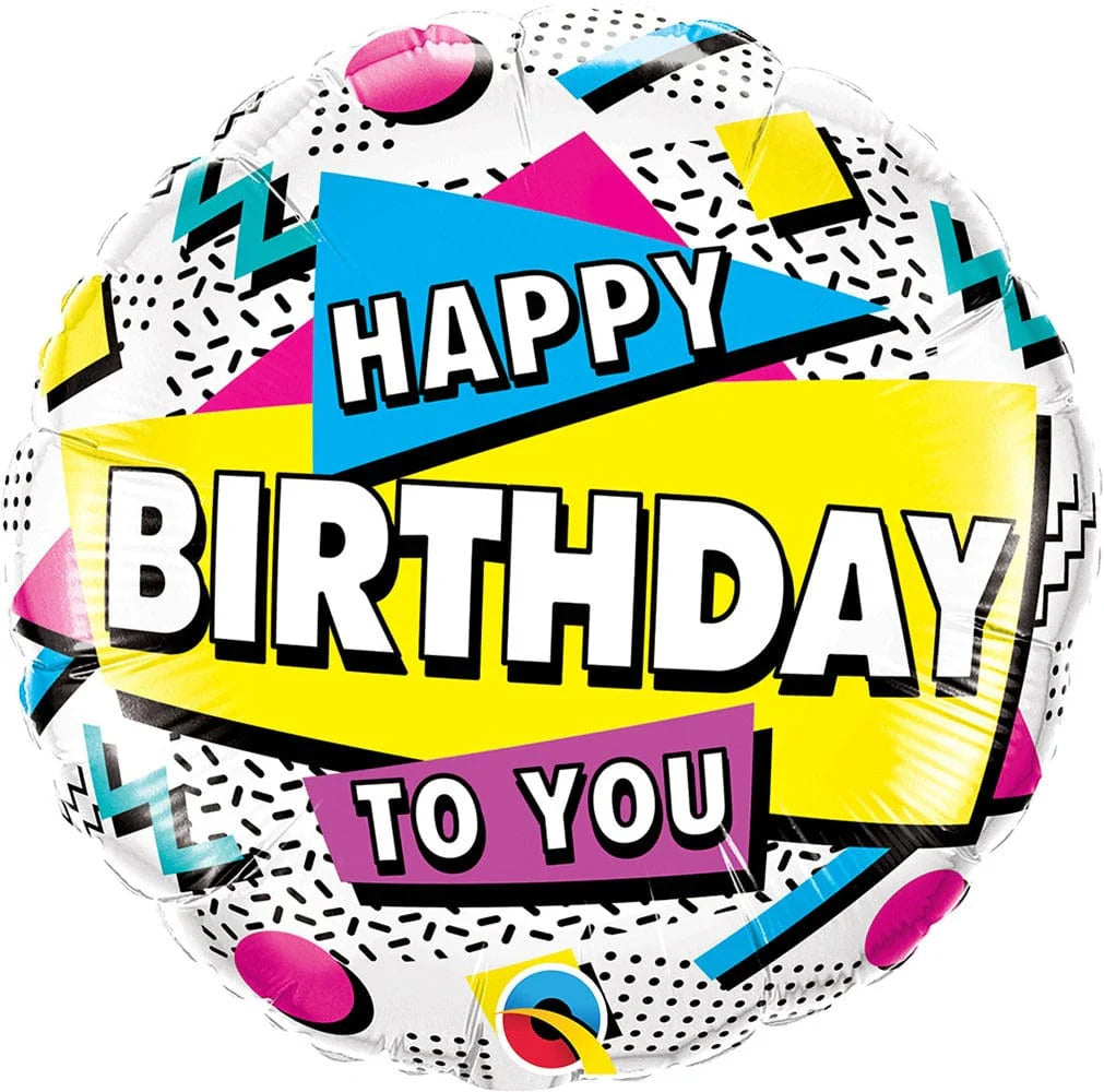 18" Happy Birthday To You 90's Retro
