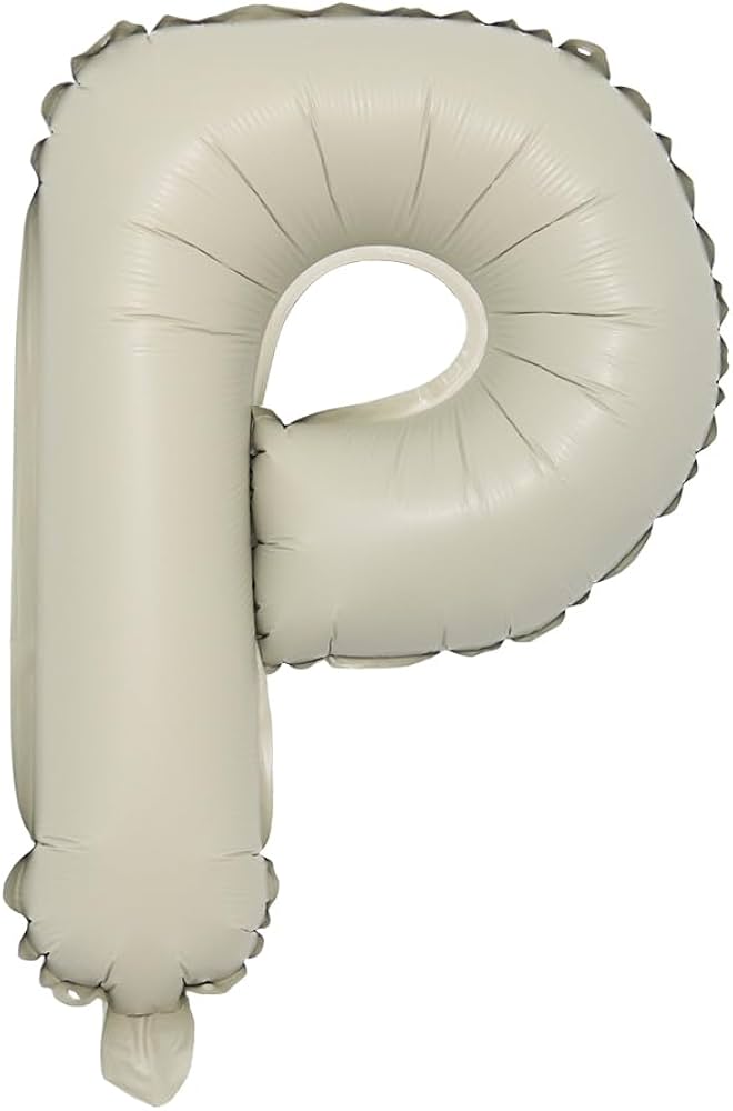 16” Cream Letter: P