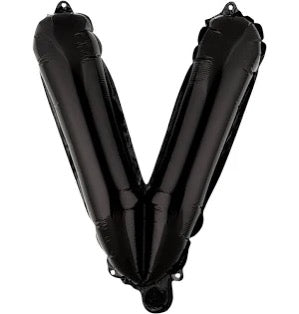 16" Black Letter: V
