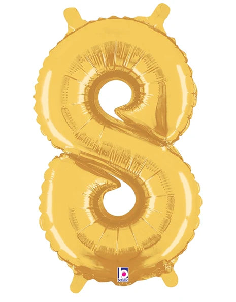 Betallic 16" Gold Number 8