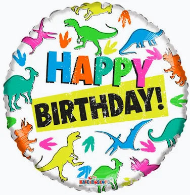 18" Happy Birthday Dinosaur
