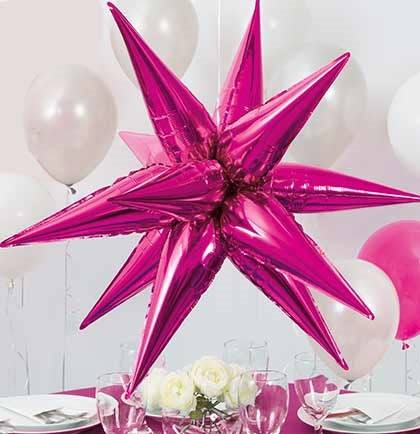 26" Starburst: Hot Pink