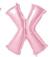 16” Baby Pink Letter: X