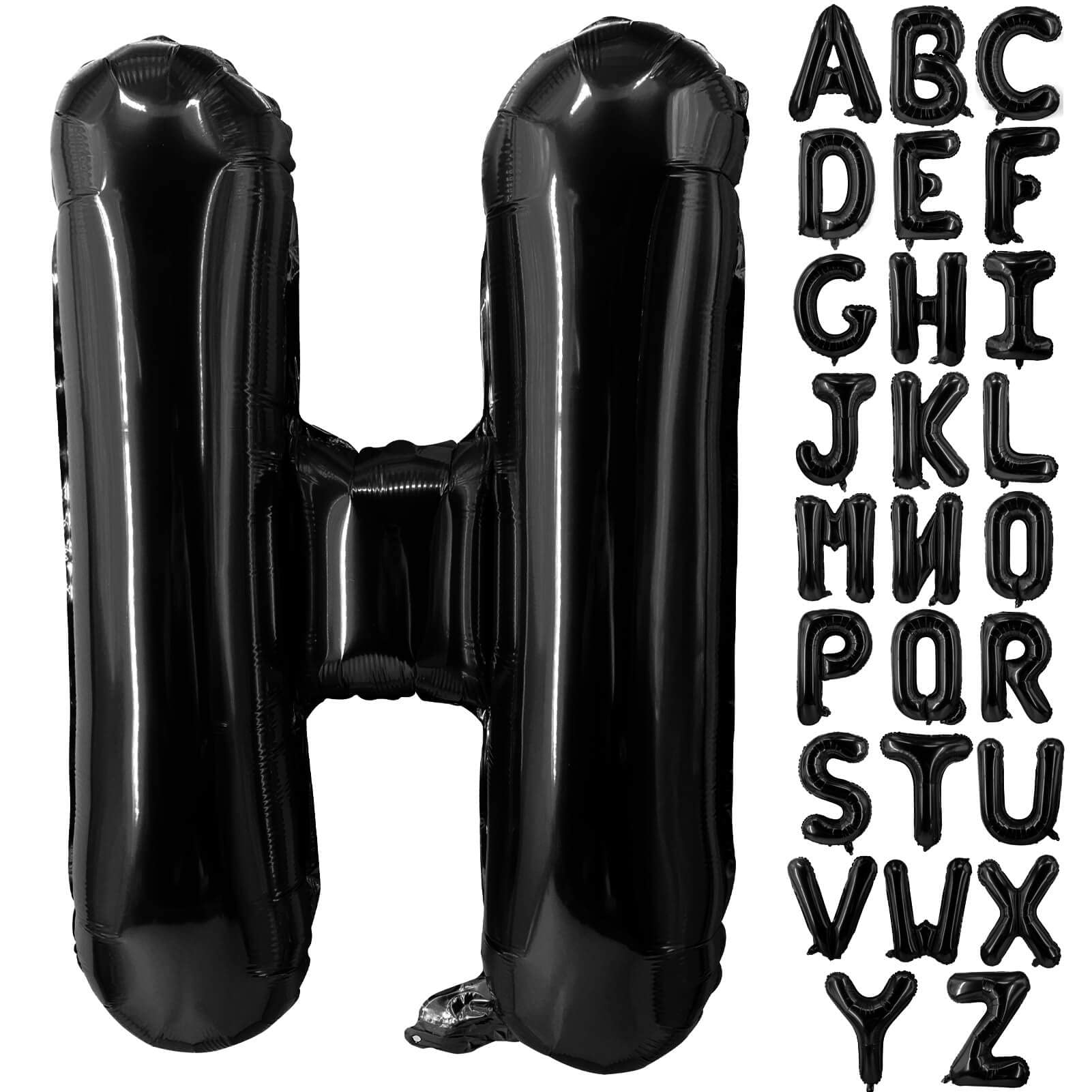 40” Black Letters: H