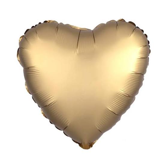 18" Heart: Satin Gold