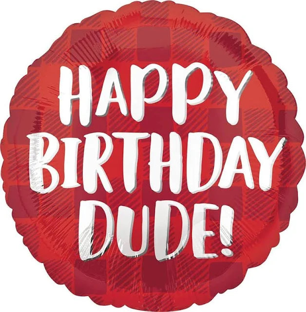 18" Happy Birthday Dude