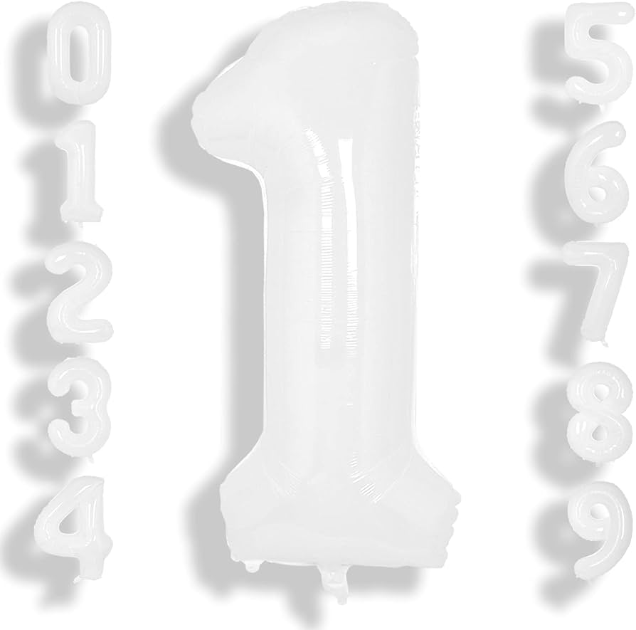 40" Cymylar White Number #1