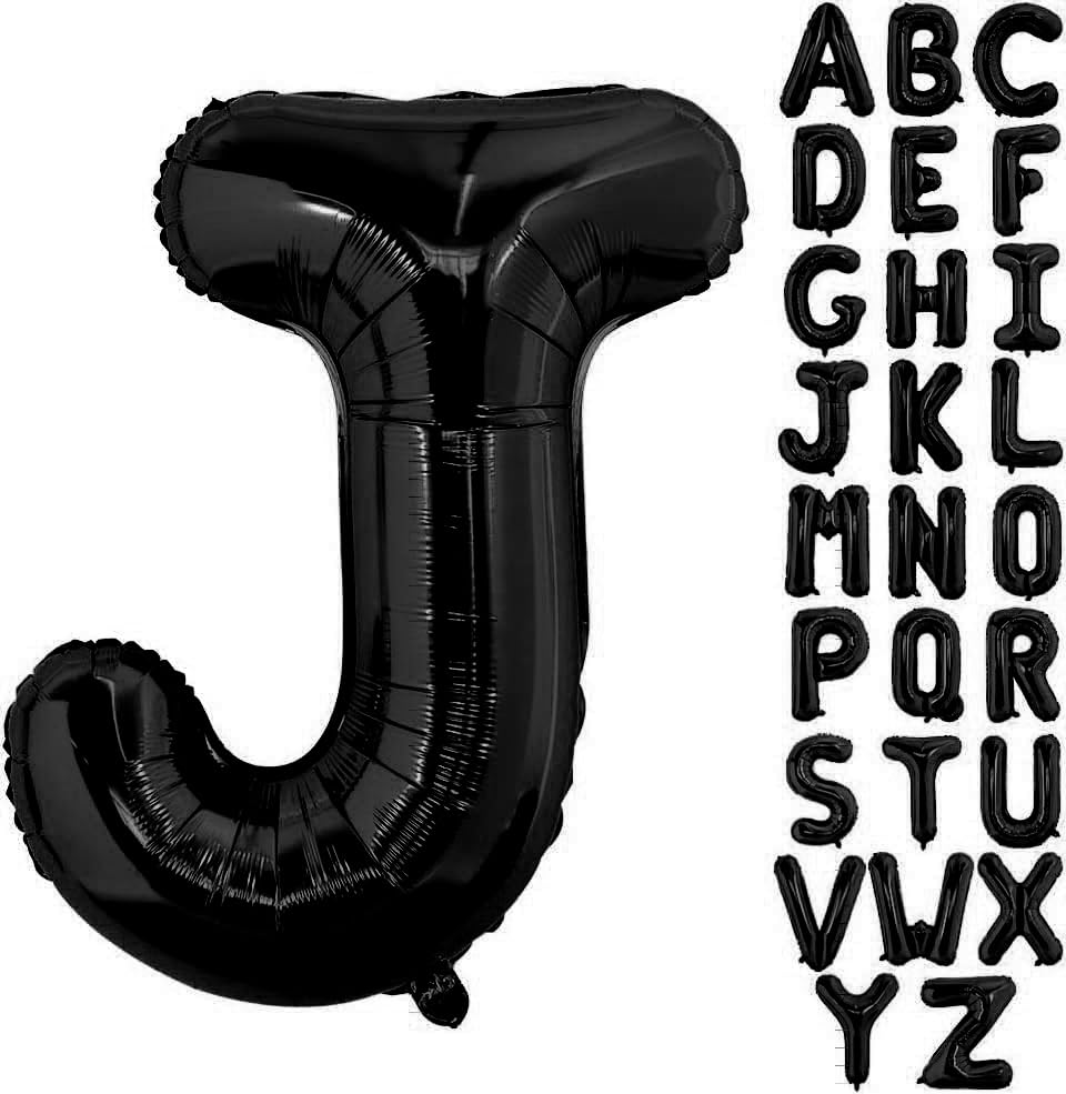 40” Black Letters: J