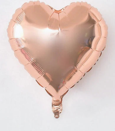 Unpackaged 18" Heart: Metallic Rose Gold
