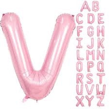 16” Baby Pink Letter: V