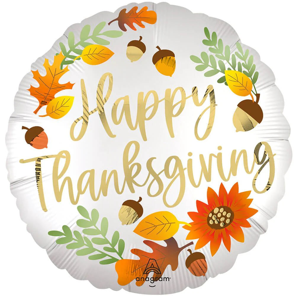 18" Happy Thanskgiving Varies Patterns