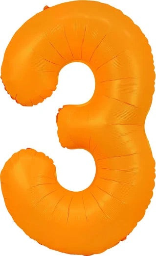 40" Neon Orange Number: 3