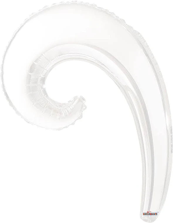 14" Kurly Wave White
