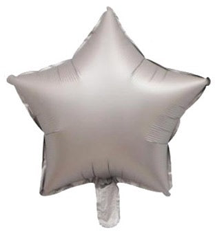 Lucky Foil: 18" Star Chrome Silver