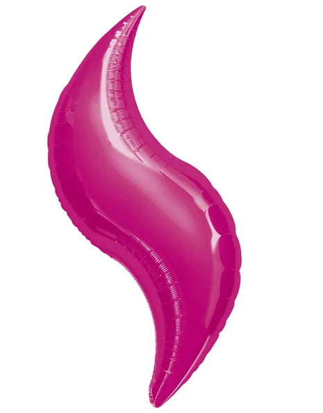 24" Curve Balloon 2 ct: Fuchsia