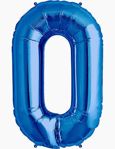 34" Blue Letter: O