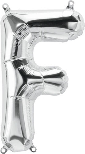 16" Silver Letter: F