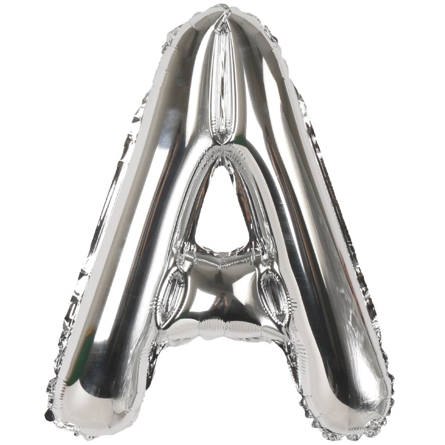 16" Silver Letter: A