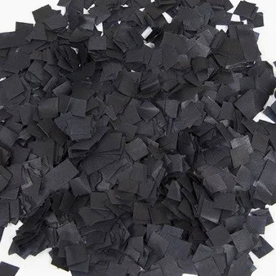 50 Grams Confetti Bag: Black