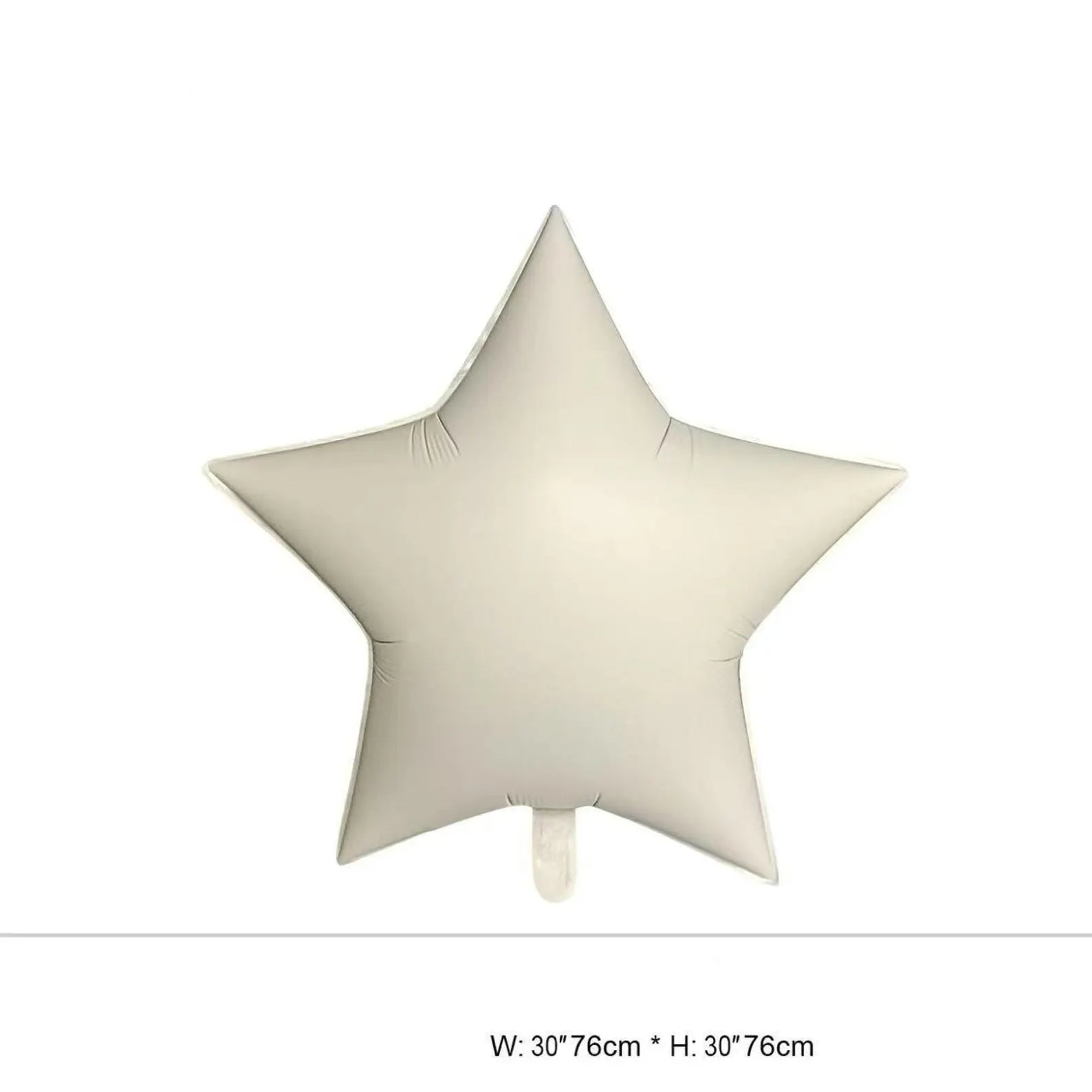 30" Star Foil: Cream
