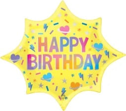 35" Solar Flare Happy Birthday