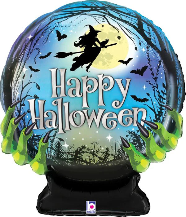 27" Crystal Ball Happy Halloween
