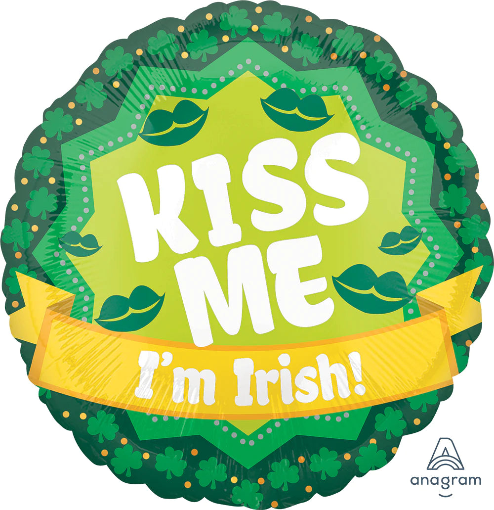 18" Kiss Me I'm Irish