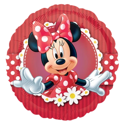 18” Minnie w/2 flowers
